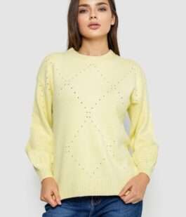 Свитер женский, цвет светло-салатовый, 244R2026-8