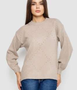 Свитер женский, цвет бежевый, 244R2026-8