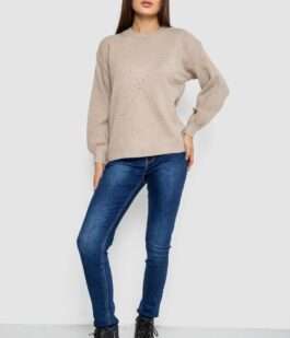 Свитер женский, цвет бежевый, 244R2026-8