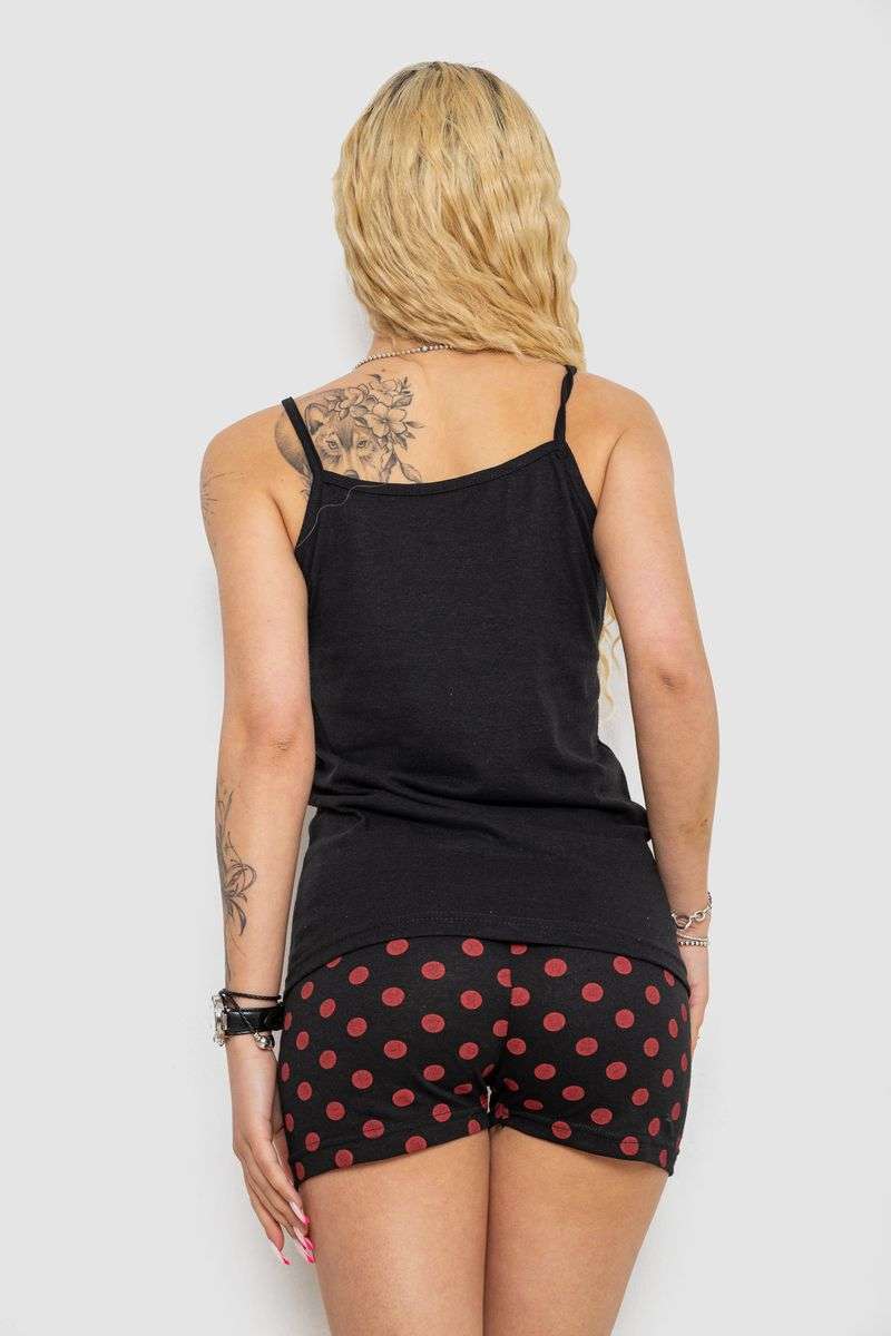 Пижама женская с принтом 238R2936, цвет Черный — изображение 4