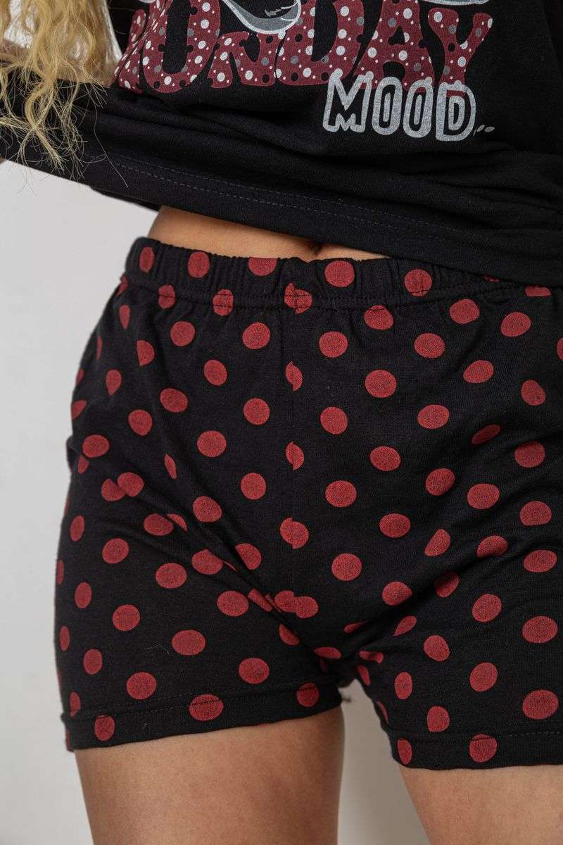 Пижама женская с принтом 238R2936, цвет Черный — изображение 5