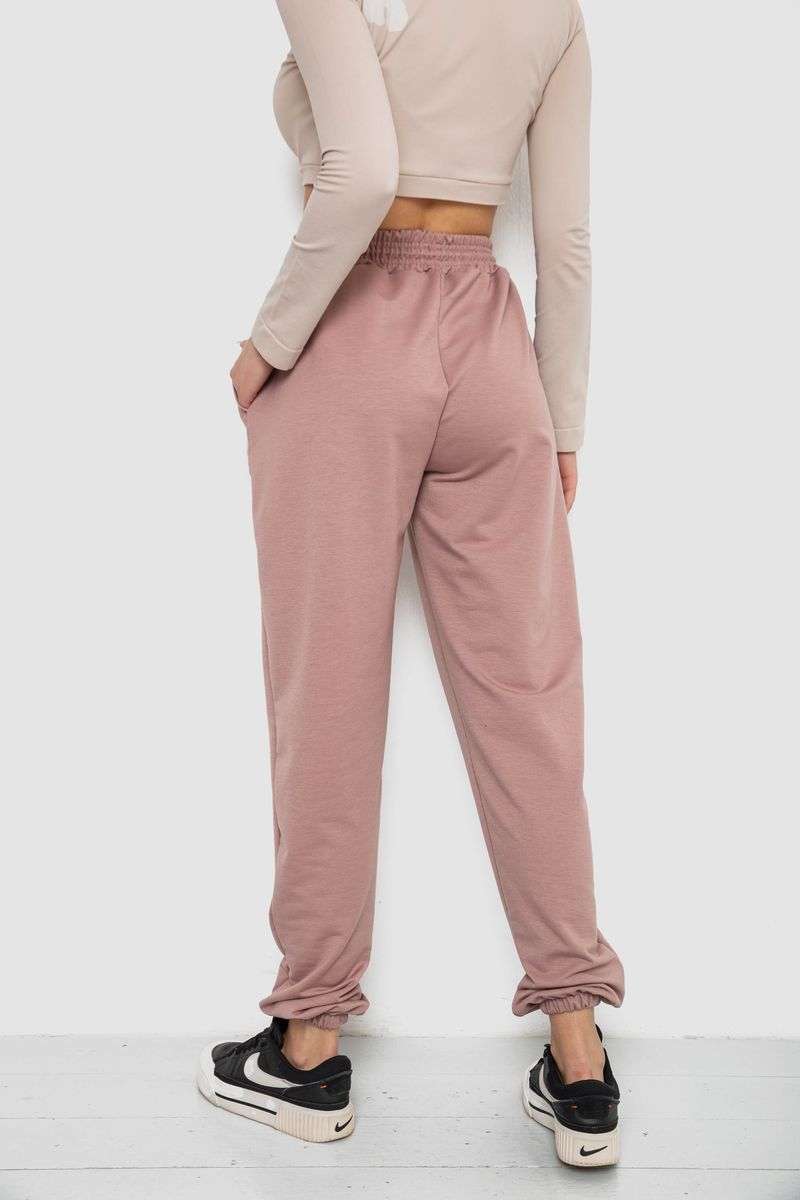 Спортивные штаны женские, цвет пудровый, 238R115 — изображение 4