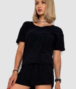 Пижама женская, цвет черный, 102R367