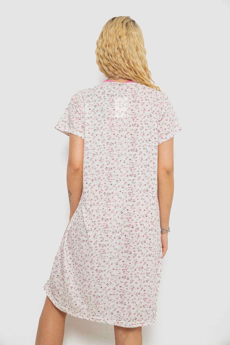 Ночная рубашка, цвет бело-розовый, 238R58367 — изображение 4