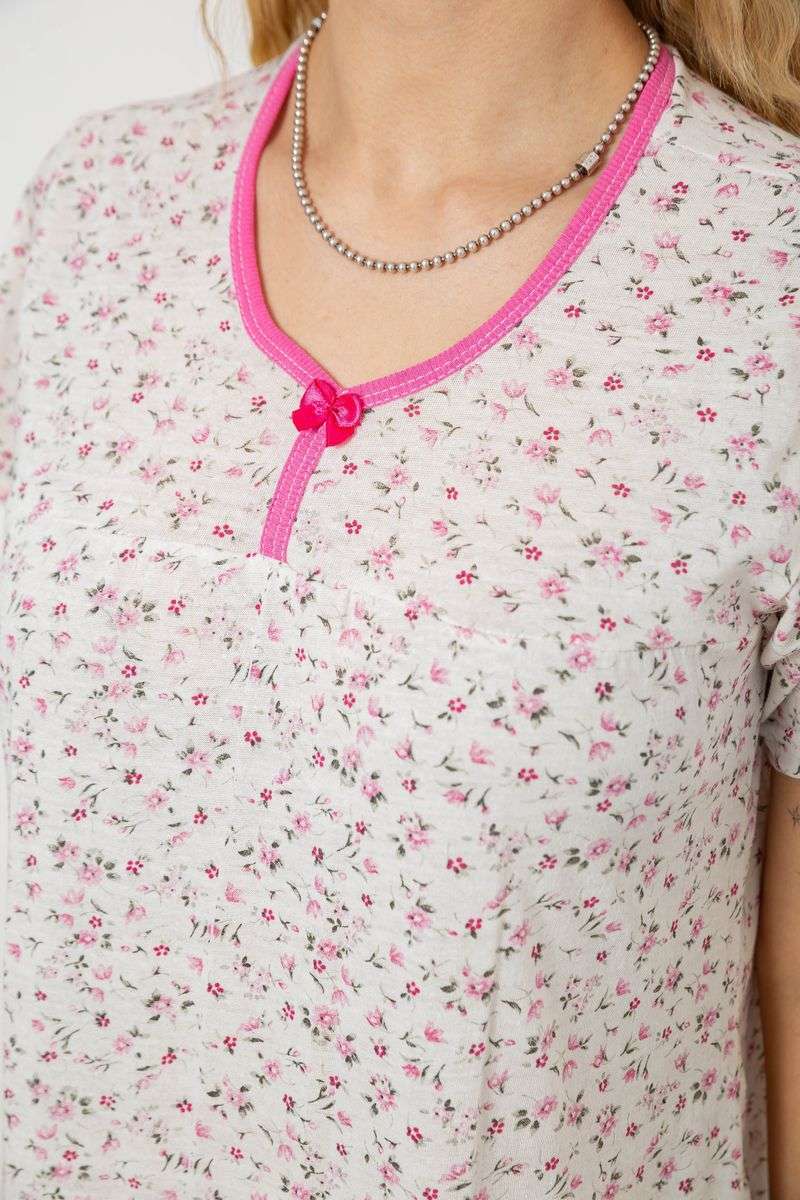 Ночная рубашка, цвет бело-розовый, 238R58367 — изображение 5