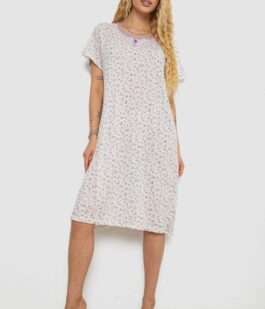 Ночная рубашка, цвет бело-сиреневый, 238R58367