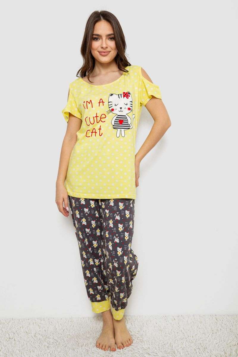 Пижама женская с принтом