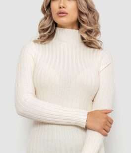 Гольф женский однотонный, цвет кремовый, 204R040