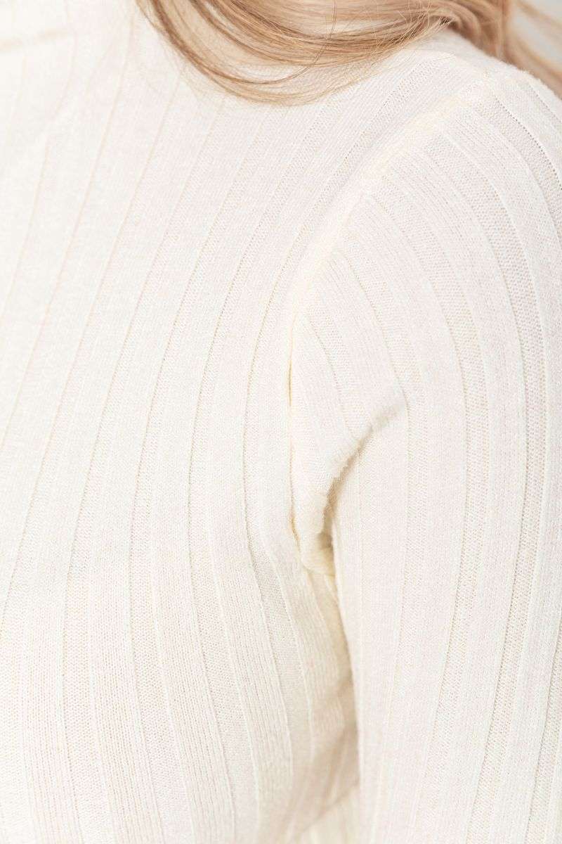 Гольф женский однотонный, цвет кремовый, 204R040 — изображение 5