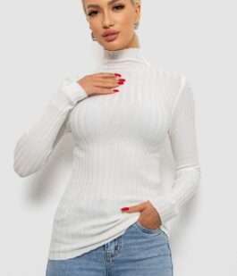 Гольф женский однотонный, цвет белый, 204R040