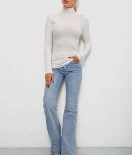 Гольф женский однотонный, цвет белый, 204R040