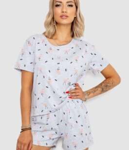 Пижама женская, цвет серый, 102R370