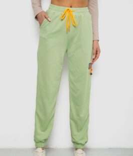 Спортивные штаны женские, цвет фисташковый, 238RJH016