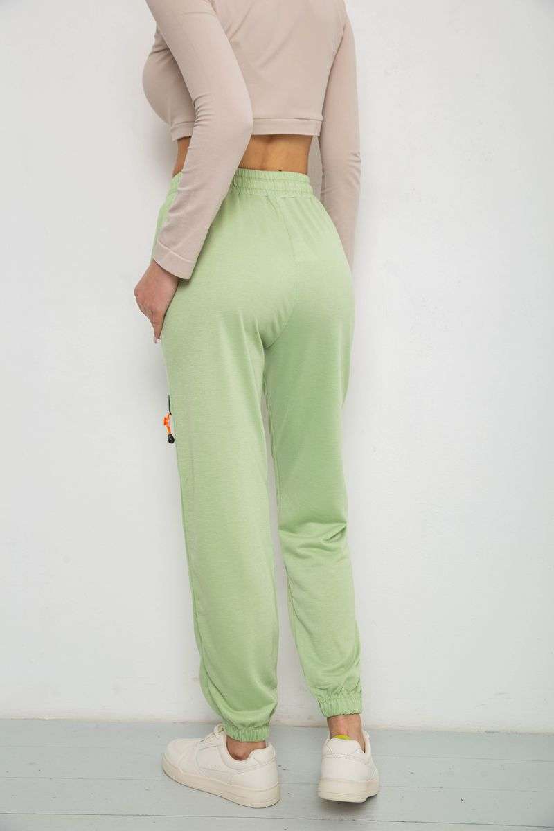 Спортивные штаны женские, цвет фисташковый, 238RJH016 — изображение 4