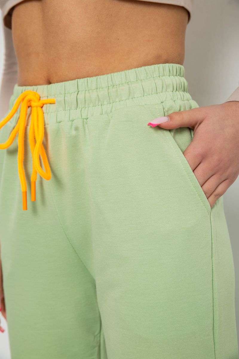 Спортивные штаны женские, цвет фисташковый, 238RJH016 — изображение 5