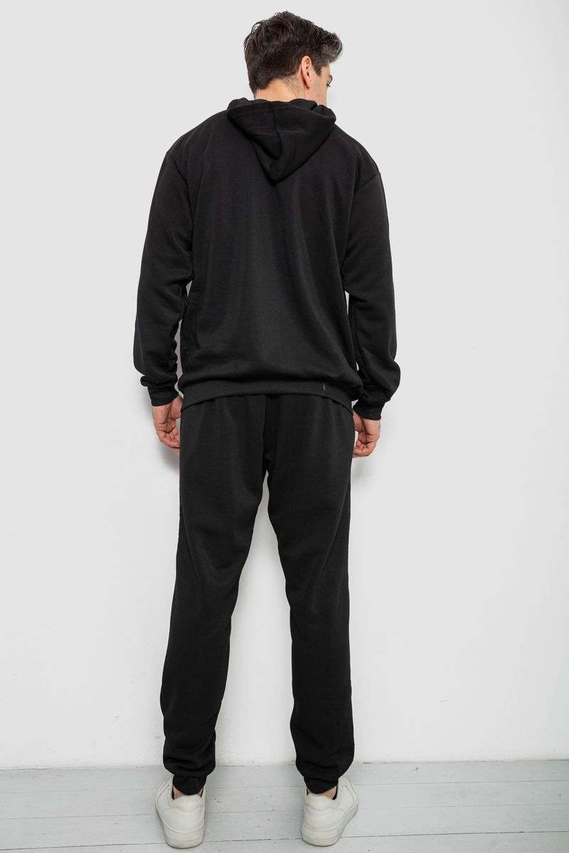 Спортивный костюм мужской утепленный, цвет черный, 244R9104 — изображение 4