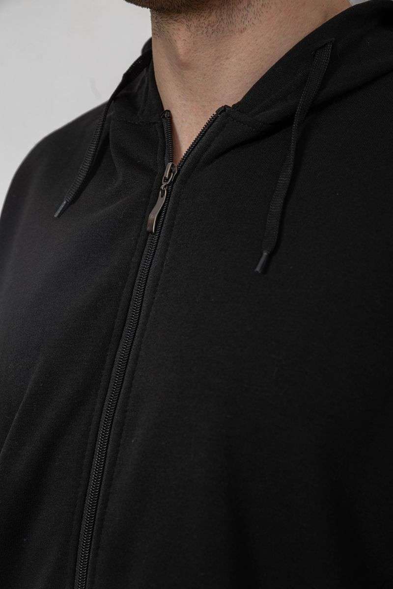 Спортивный костюм мужской утепленный, цвет черный, 244R9104 — изображение 5