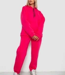 Спортивный костюм женский на флисе, цвет малиновый, 238R5726