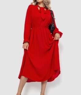 Платье нарядное, цвет красный, 204R601