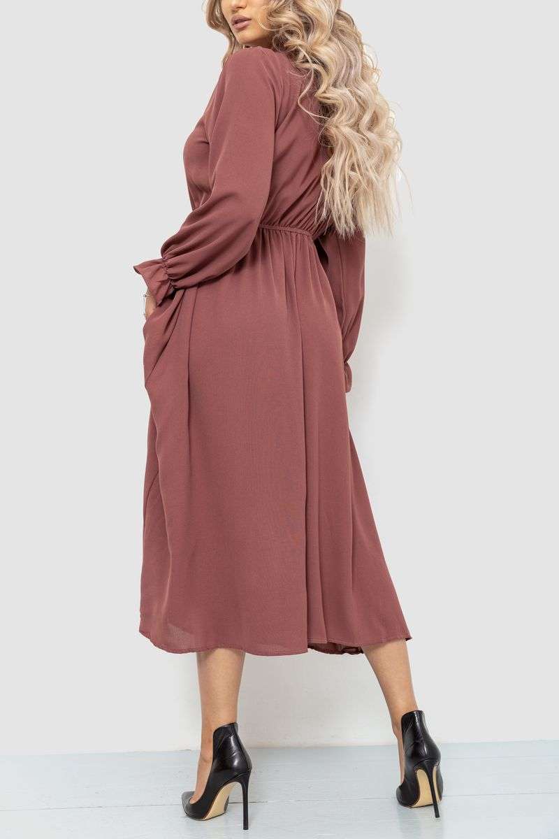 Платье нарядное, цвет сливовый, 204R601 — изображение 4