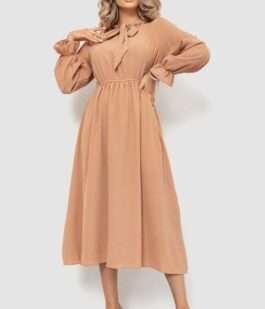 Платье нарядное, цвет темно-бежевый, 204R601