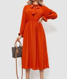 Платье нарядное, цвет терракотовый, 204R601