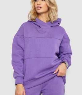 Спортивный костюм женский на флисе, цвет сиреневый, 247R10765