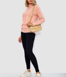 Гольф женский однотонный, цвет темно-персиковый, 244R1516