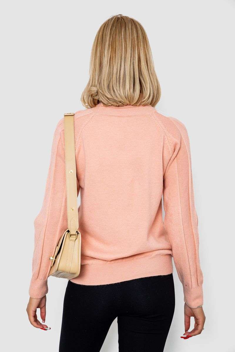 Гольф женский однотонный, цвет темно-персиковый, 244R1516 — изображение 4