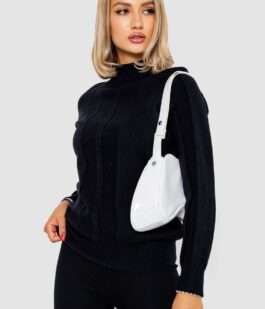 Гольф женский однотонный, цвет черный, 244R1516