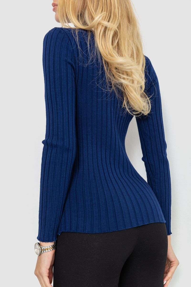 Гольф женский однотонный, цвет синий, 204R043 — изображение 4