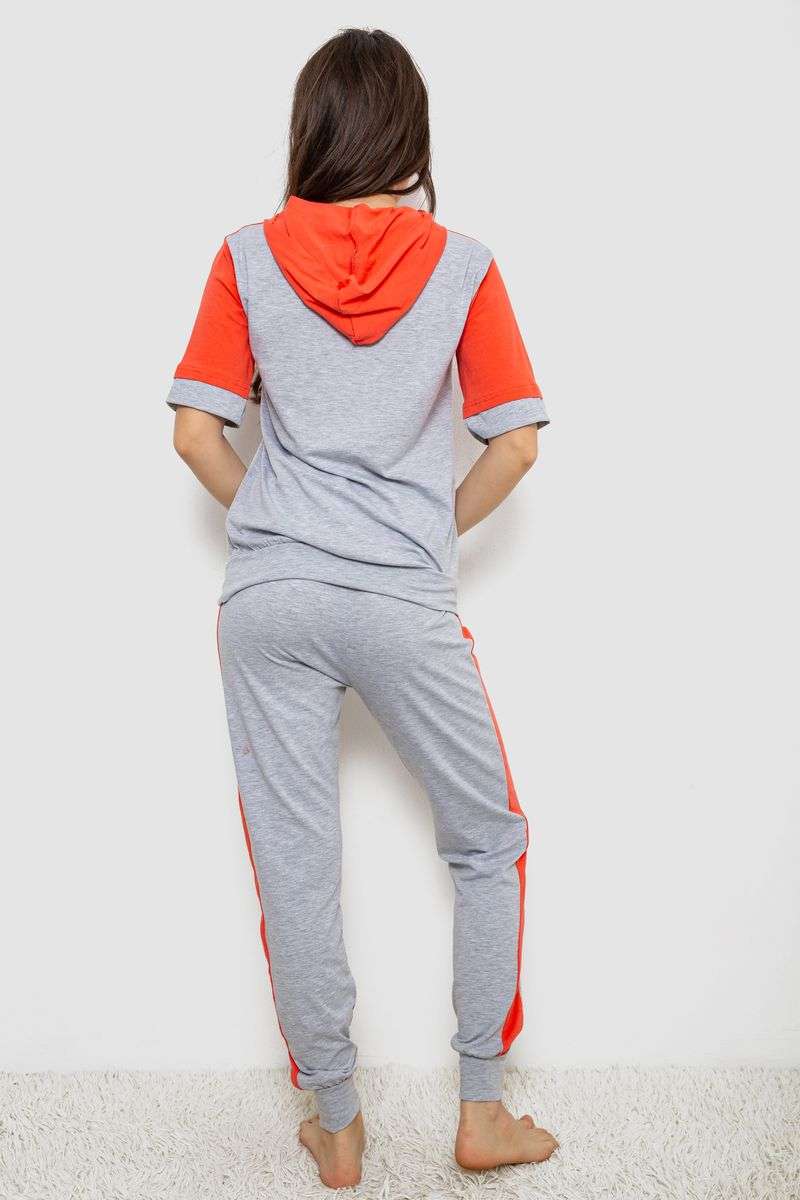 Пижама женская, цвет серый, 243R1488-008 — изображение 4