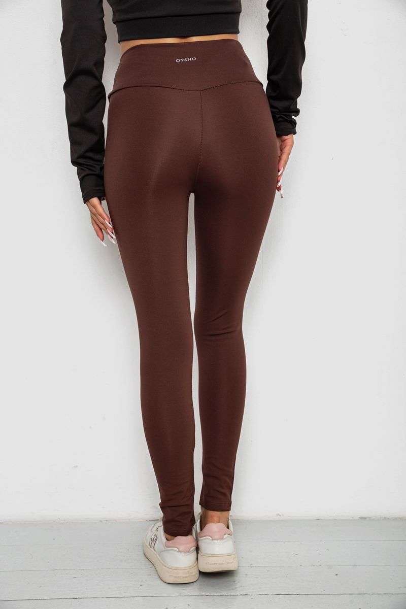 Лосины однотонные, цвет шоколадный, 238R57308 — изображение 4