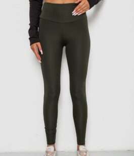 Лосины однотонные, цвет хаки, 238R57308