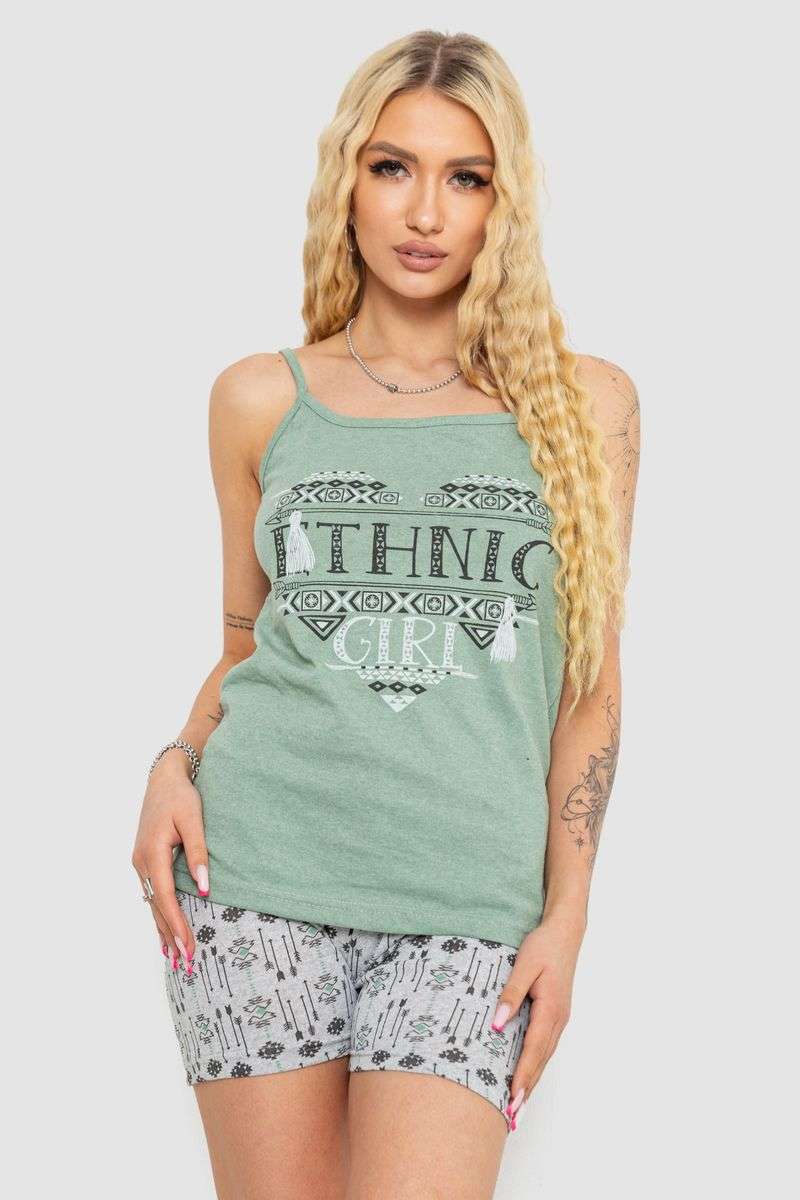 Пижама женская с принтом