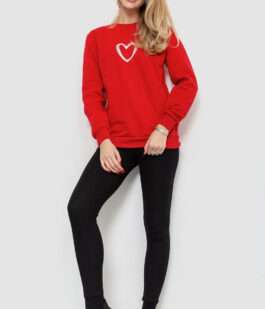 Свитшот женский, цвет красный, 238R57162