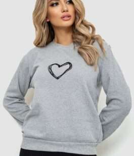 Свитшот женский, цвет светло-серый, 238R57162