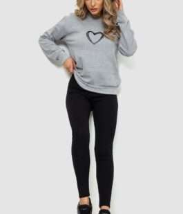 Свитшот женский, цвет светло-серый, 238R57162