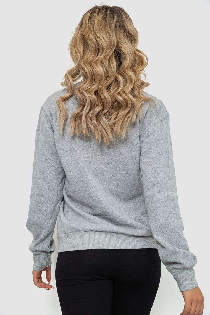 Свитшот женский, цвет светло-серый, 238R57162 — изображение 4