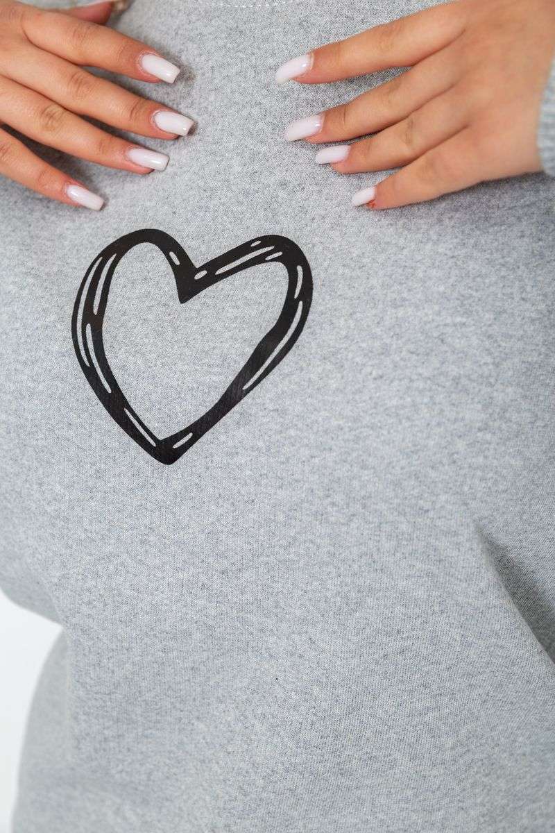 Свитшот женский, цвет светло-серый, 238R57162 — изображение 5