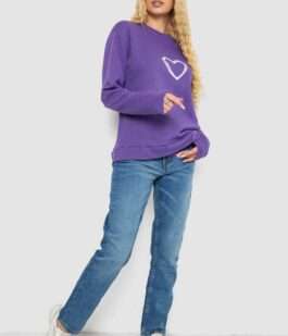 Свитшот женский, цвет фиолетовый, 238R57162