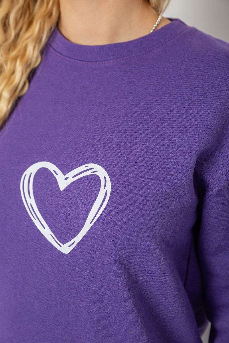 Свитшот женский, цвет фиолетовый, 238R57162 — изображение 5