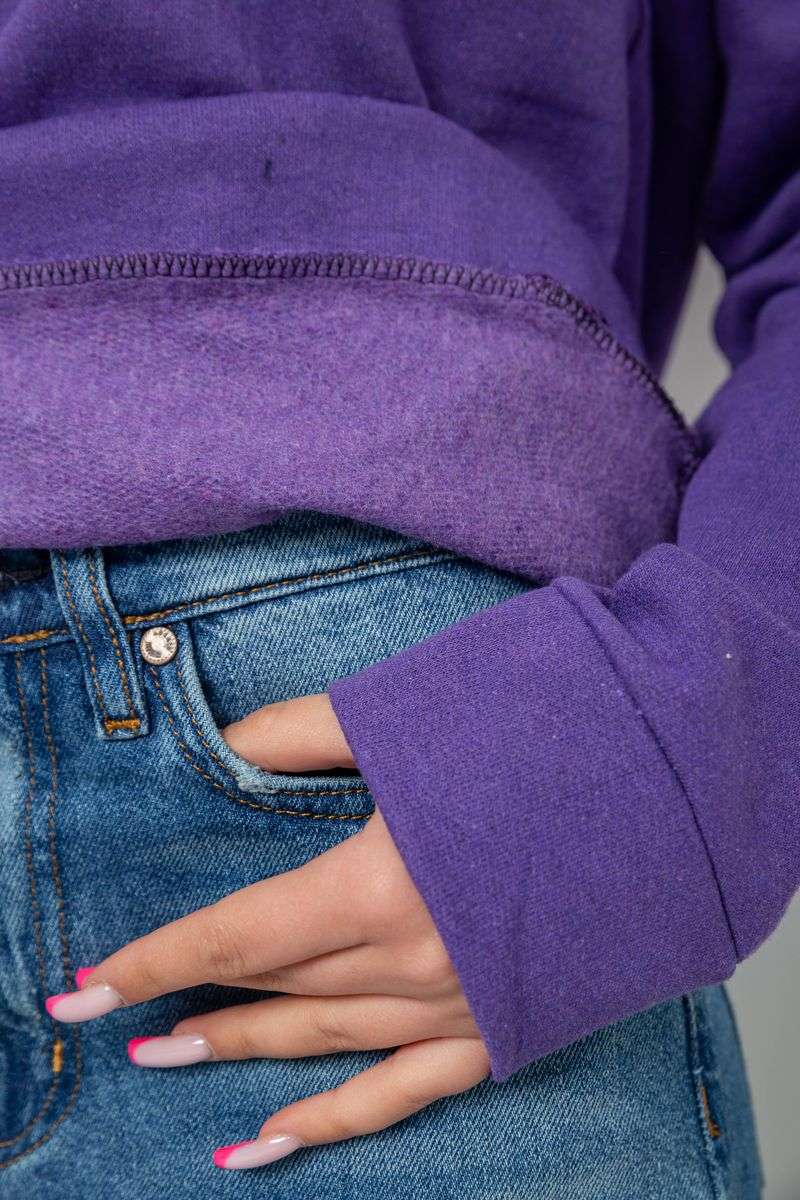Свитшот женский, цвет фиолетовый, 238R57162 — изображение 6