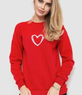 Свитшот женский, цвет красный, 238R57162