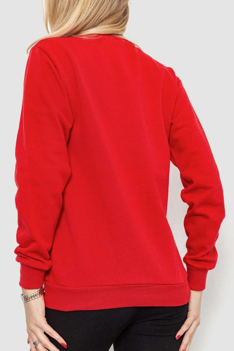 Свитшот женский, цвет красный, 238R57162 — изображение 4