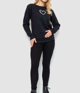 Свитшот женский, цвет черный, 238R57162