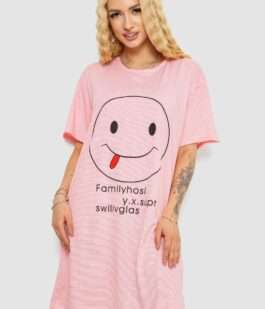 Ночная рубашка, цвет розово-белый, 238R335-2