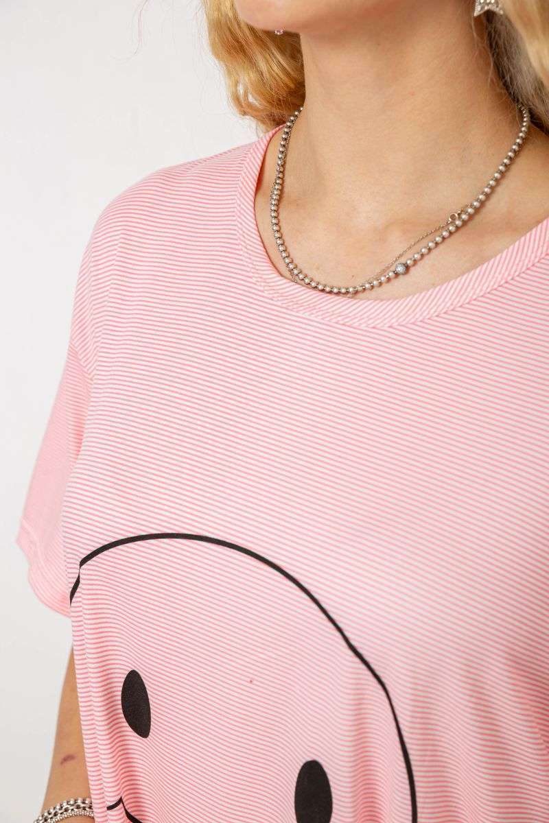 Ночная рубашка, цвет розово-белый, 238R335-2 — изображение 5