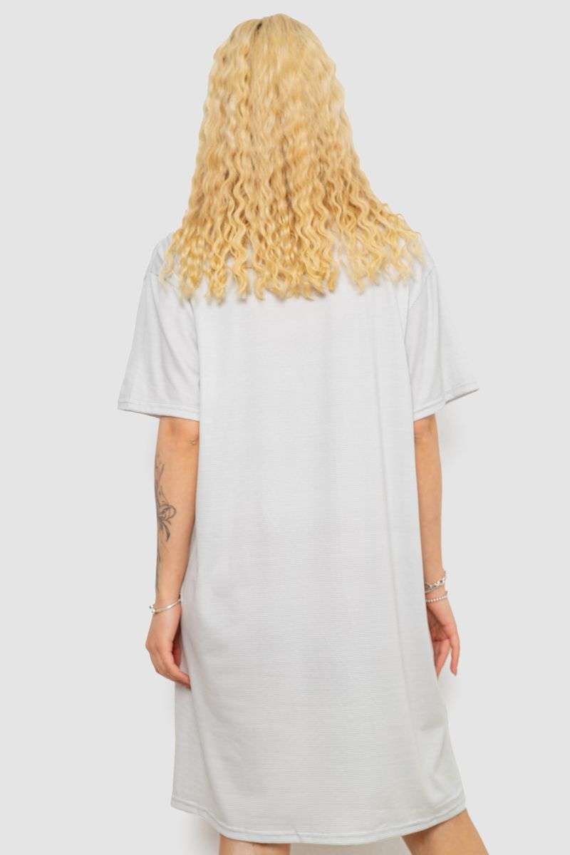 Ночная рубашка, цвет серо-белый, 238R335-2 — изображение 4