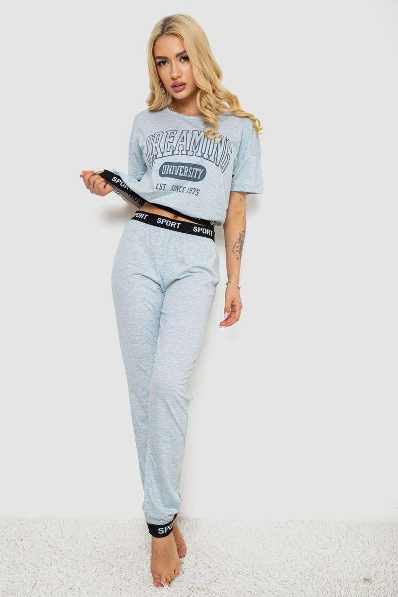 Пижама женская с принтом